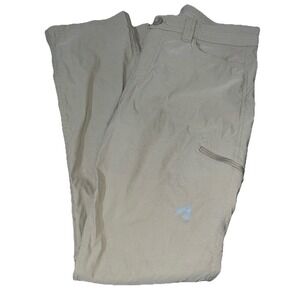Eddie Bauer First Ascent Cargo Pants Womens 8 Tan Stretch Hiking Outdoor
